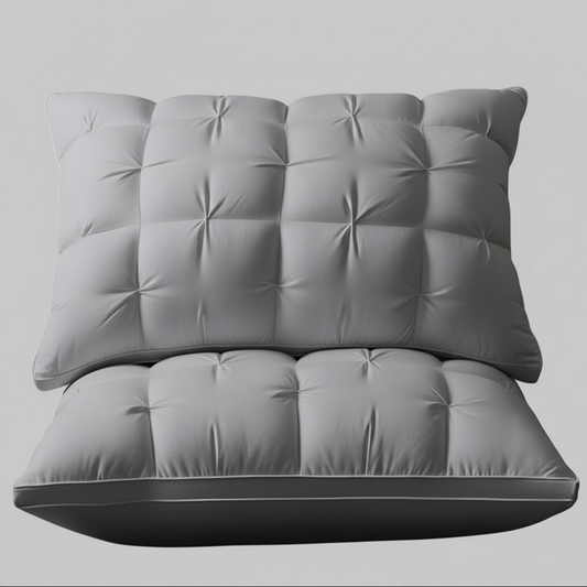 Modern Feather, Comfortable Pillow, Light Gray, Washable,  800g