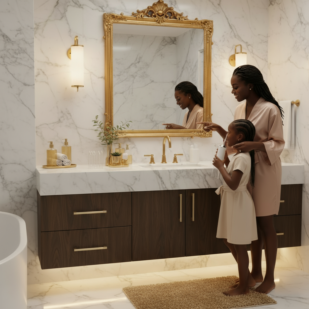 Electric Oral Irrigator, White, Rechargeable