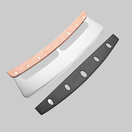 14" Pizza Cutter, Premium Wooden Handle
