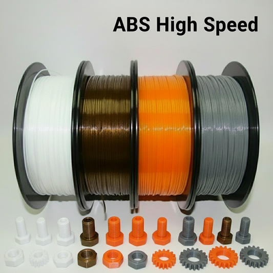 ABS 3D Printer Filament, High-Speed, 1kg (2.2lb) Spool, 1.75mm +/- 0.03mm