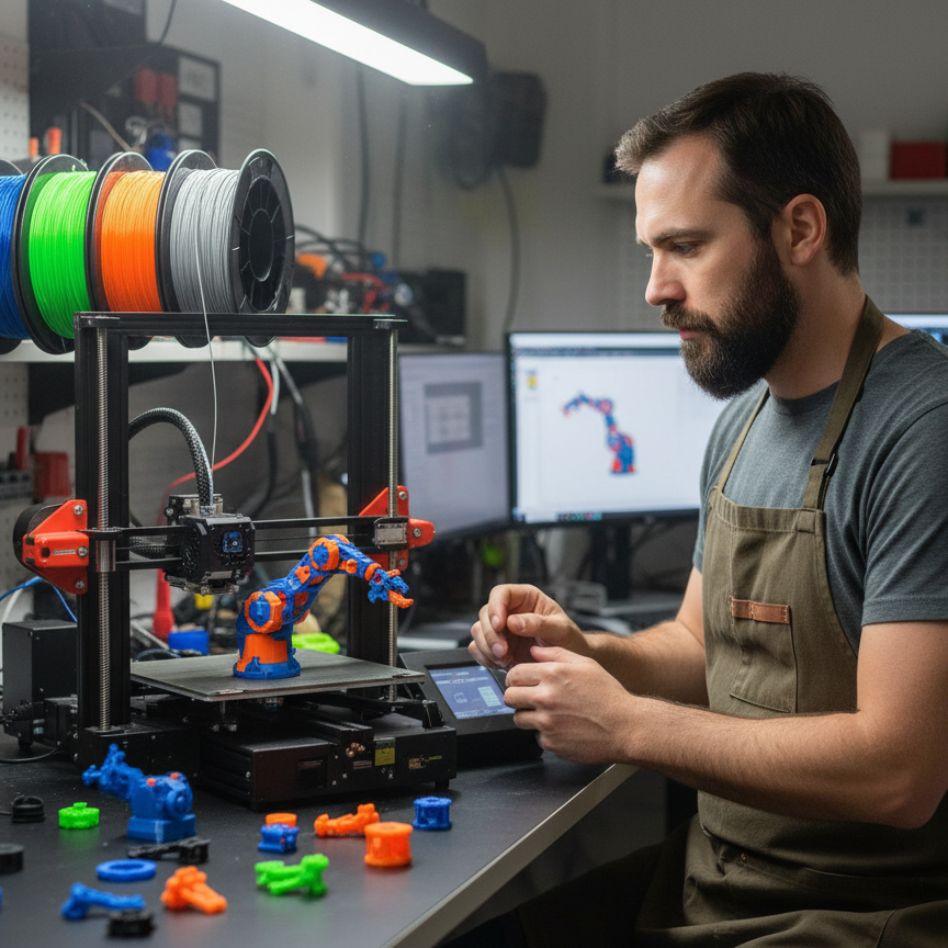 ABS 3D Printer Filament, High-Speed, 1kg (2.2lb) Spool, 1.75mm +/- 0.03mm