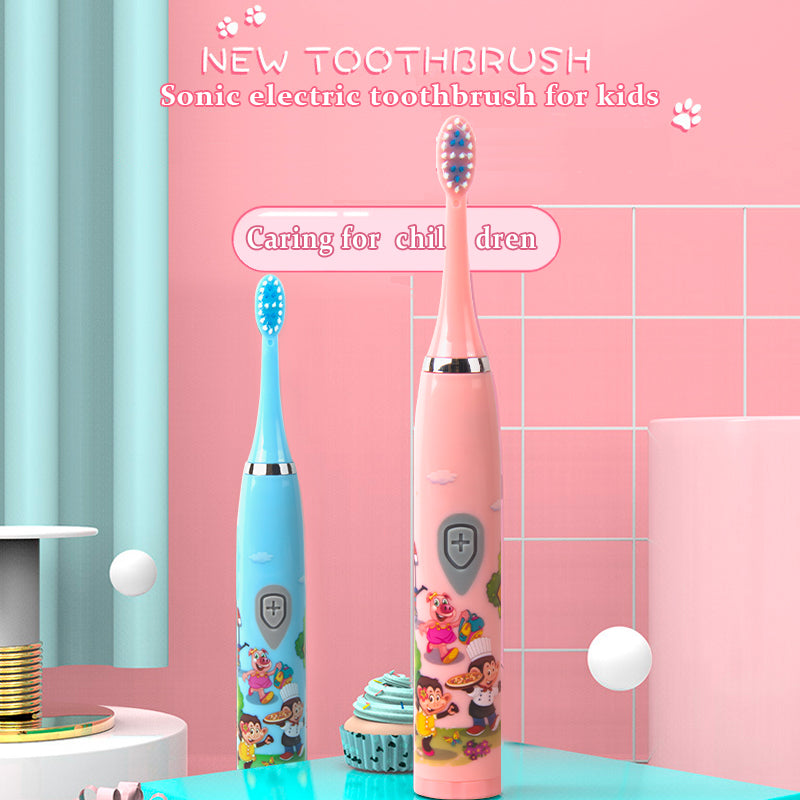 Kids Sonic Toothbrush, Blue, Rechargeable