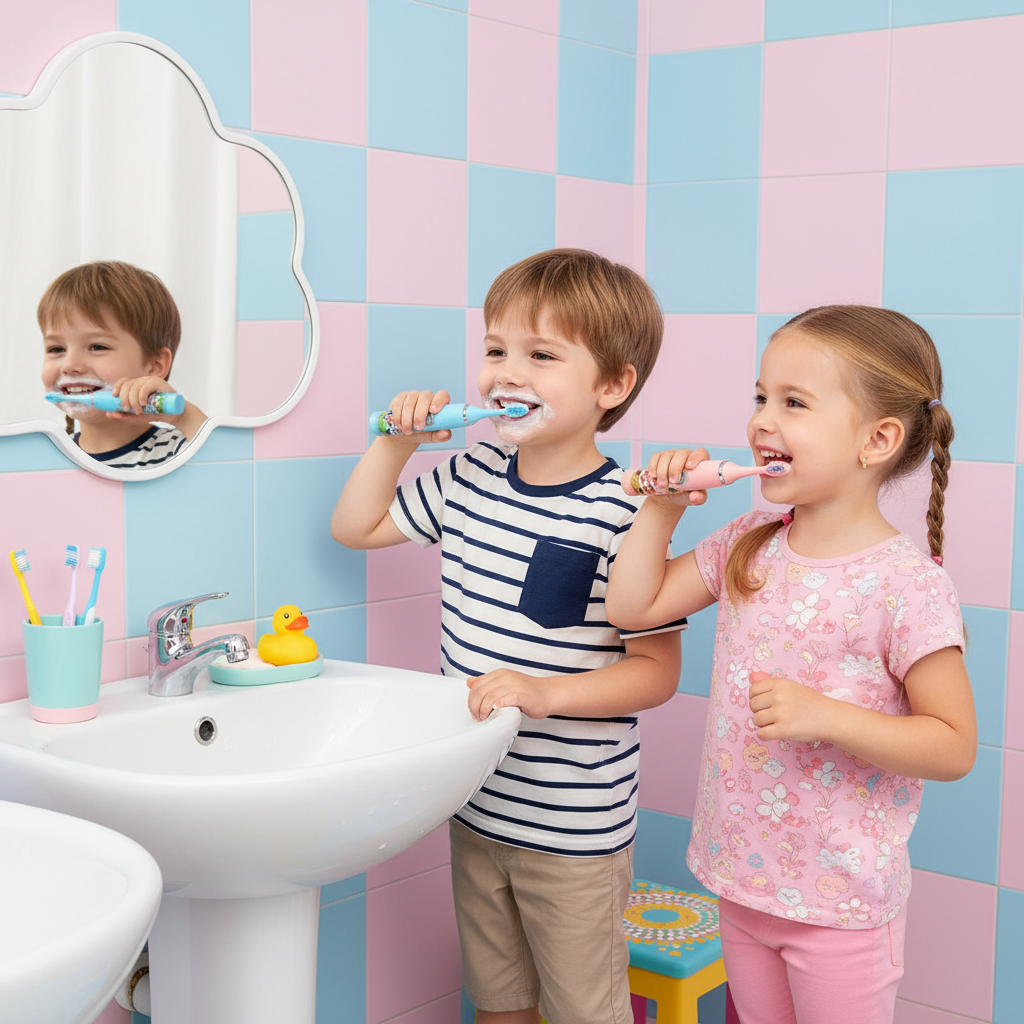 Kids Sonic Toothbrush, Blue, Rechargeable