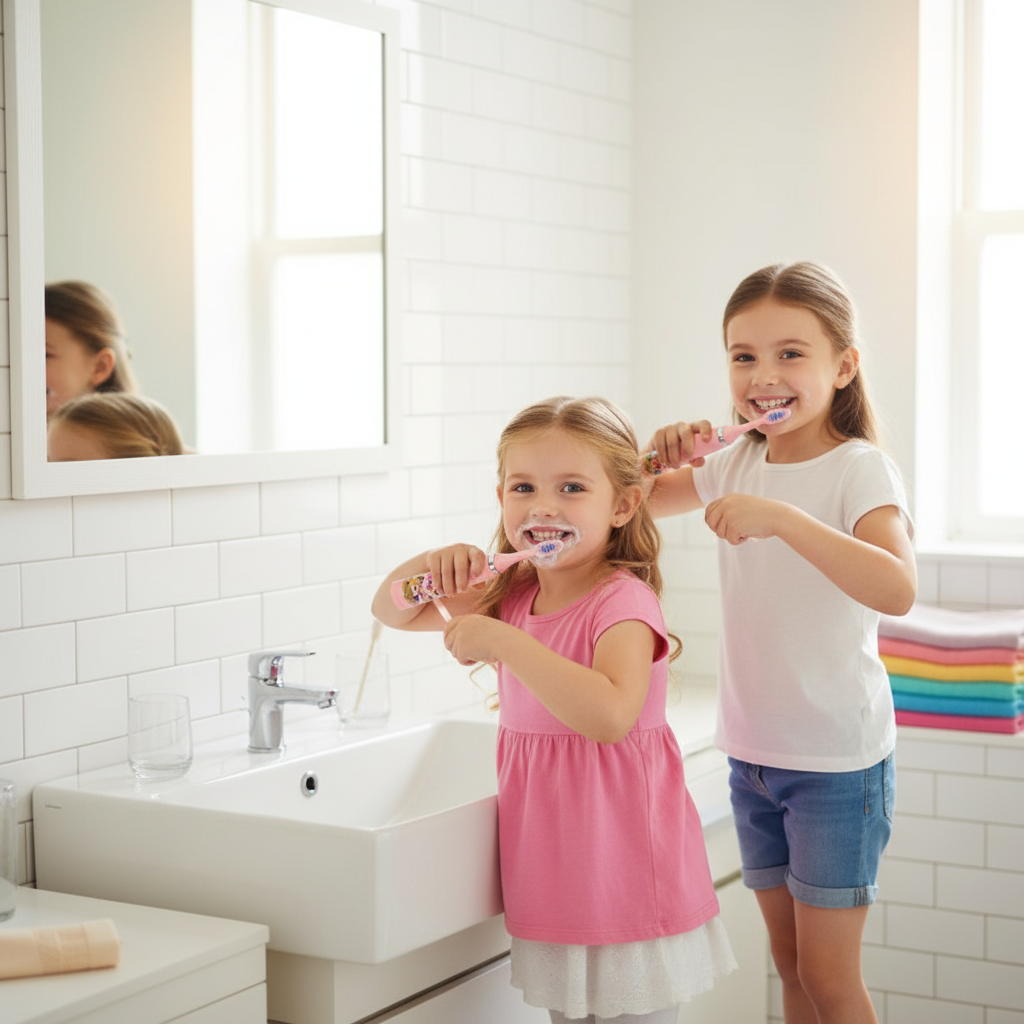 Kids Sonic Toothbrush, Pink, Rechargeable