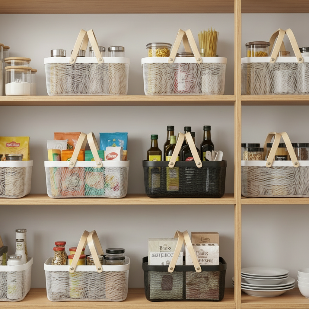 Eco-friendly Household Basket, 18qt, Two Handles