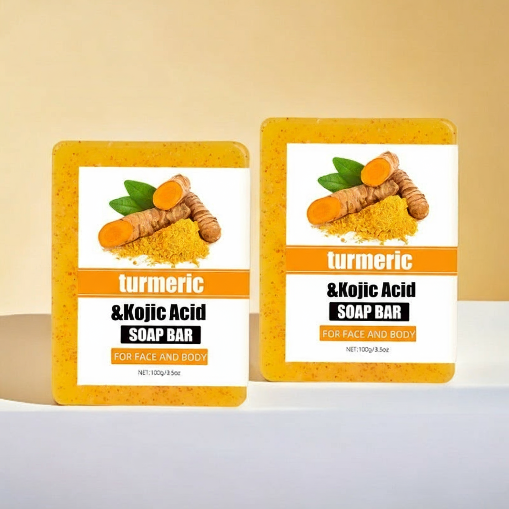 Turcuma Kojic acid Handmade Scrub Soap, 100g
