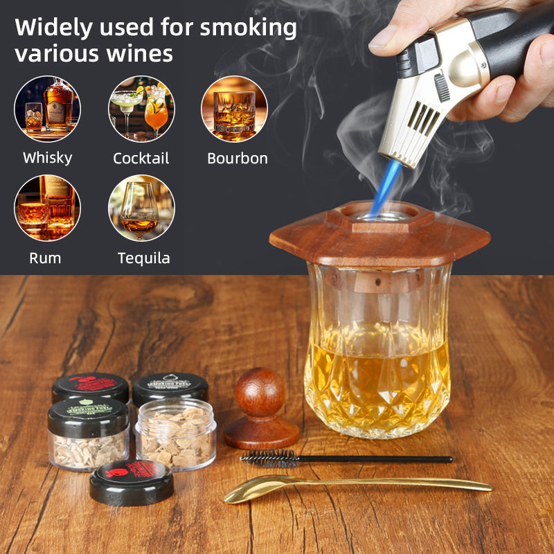 Cocktail Smoker Kit with 4 Wood Chips Samplers