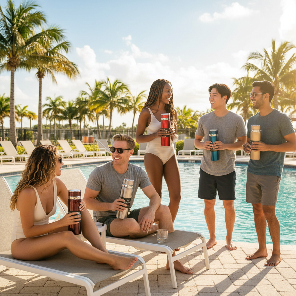 Vacuum Insulated Thermos, Double-wall Stainless Steel, 34 Oz