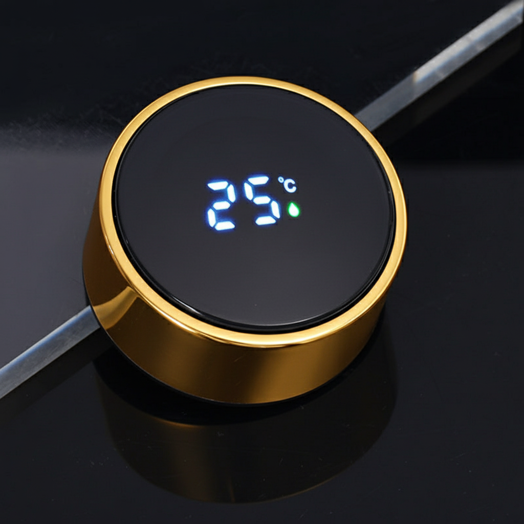 Vacuum Insulated Smart Thermos,  Digital LED Temperature Display, Stainless Steel, 17 Oz