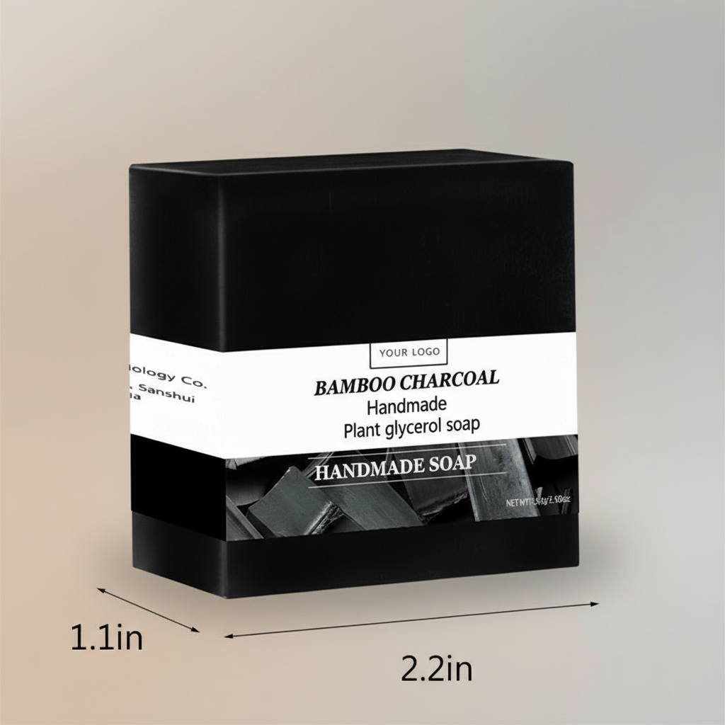 Handmade Soap with Bamboo Charcoal, 100g