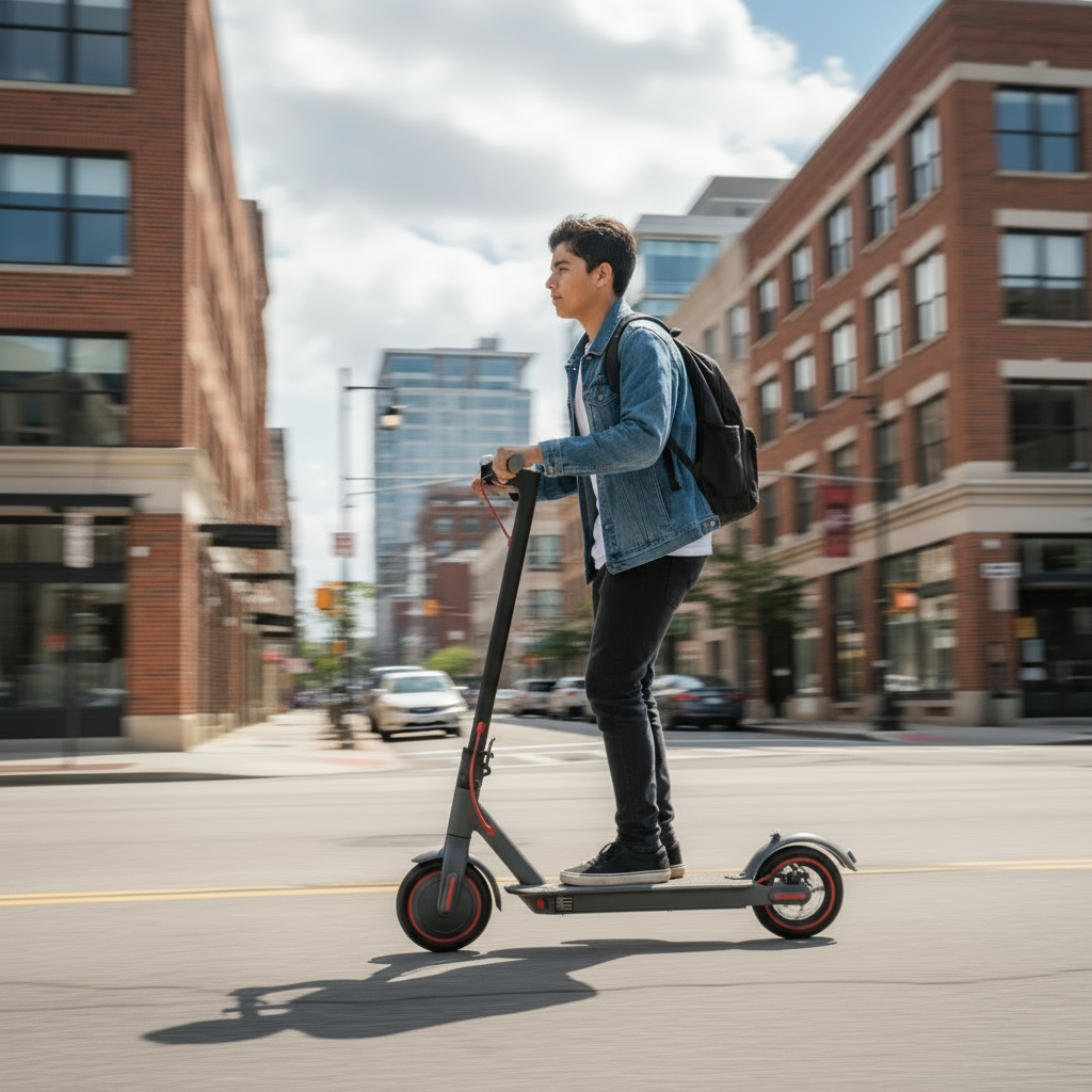 Foldable Adult Electric Scooter, 36V 7.5Ah Battery, 350W Motor, 10" Honeycomb Wheels (Special order, North Florida, Local Pick-up/Delivery Only)