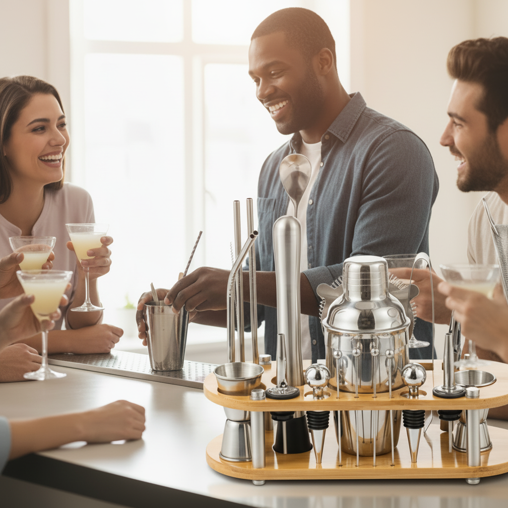 Stainless Steel Cocktail Mixology 23-piese Set