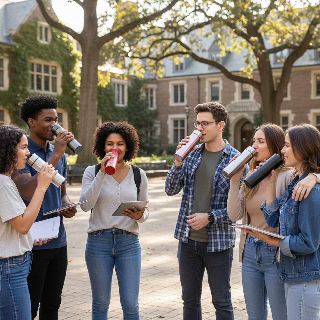 Vacuum Insulated Smart Thermos,  Digital LED Temperature Display, Stainless Steel, 17 Oz