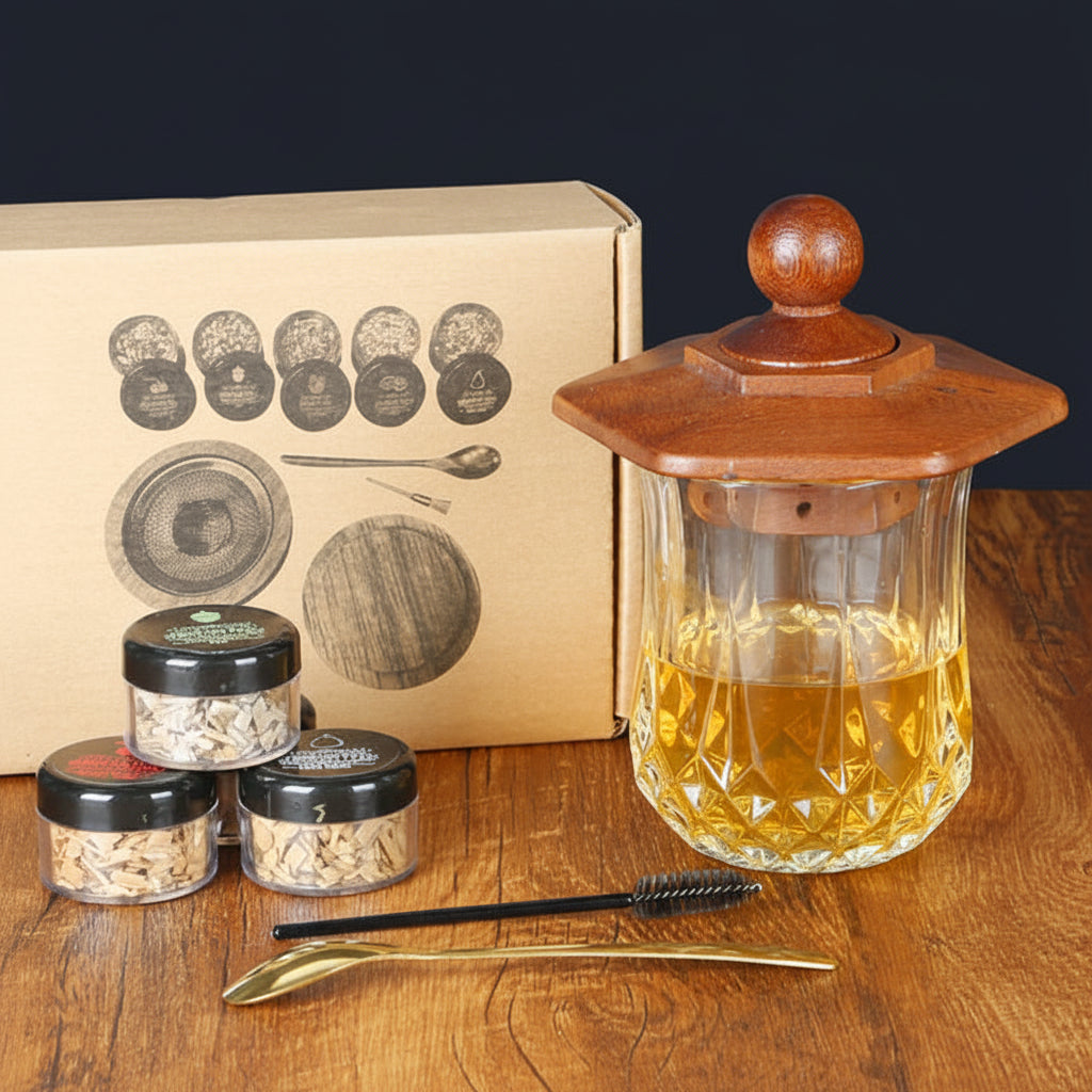 Cocktail Smoker Kit with 4 Wood Chips Samplers