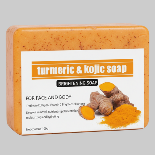 Turcuma Kojic acid Handmade Scrub Soap, 100g