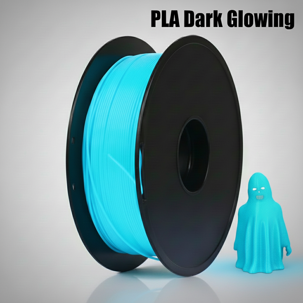 PLA 3D Printer Luminous Filament, 1kg (2.2lb) Spool, 1.75mm +/- 0.05mm