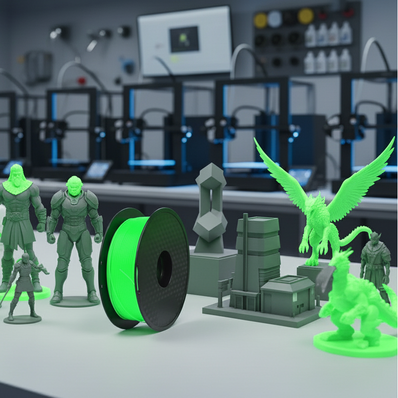 PLA 3D Printer Luminous Filament, 1kg (2.2lb) Spool, 1.75mm +/- 0.05mm