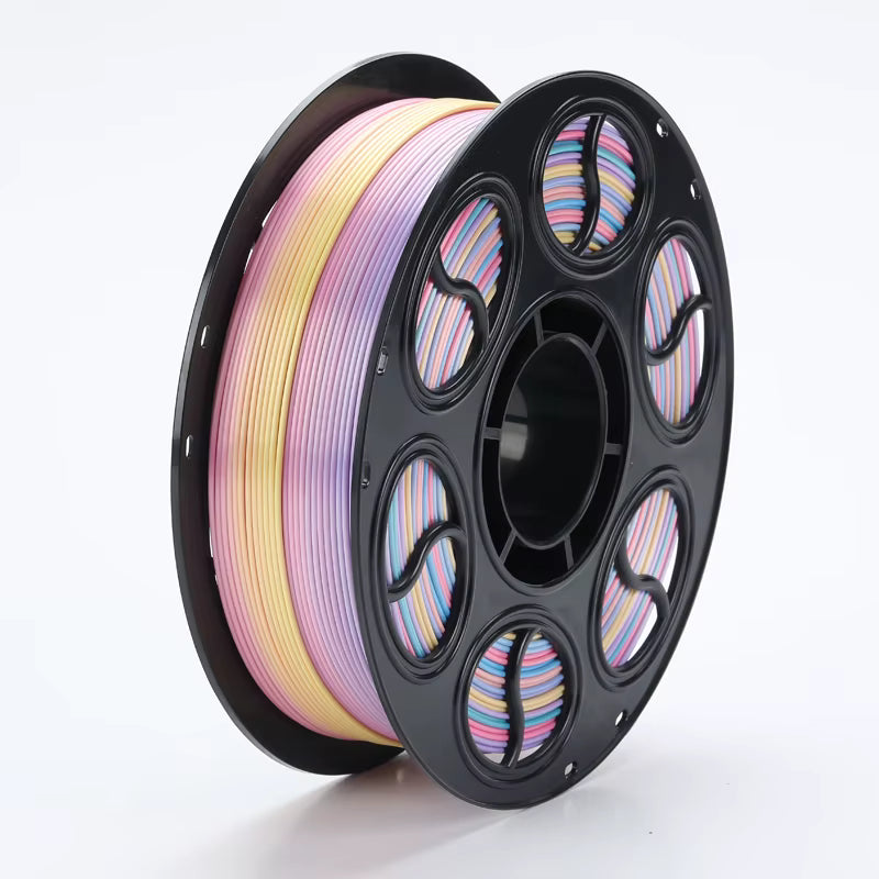 PLA 3D Printer Filament, Silk Three-Color, 1kg (2.2lb) Spool, 1.75mm +/- 0.03mm