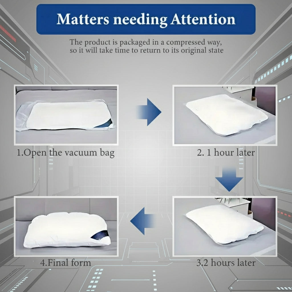 Modern Feather, Comfortable Pillow, White, Washable,  800g