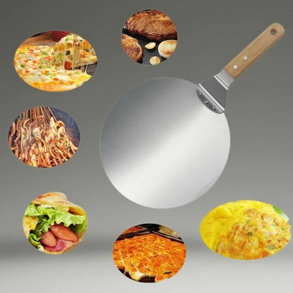 Round Pizza Shovel, Stainless Steel