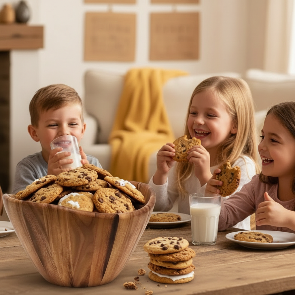 Acacia Wood Salad Serving Bowl, 12"